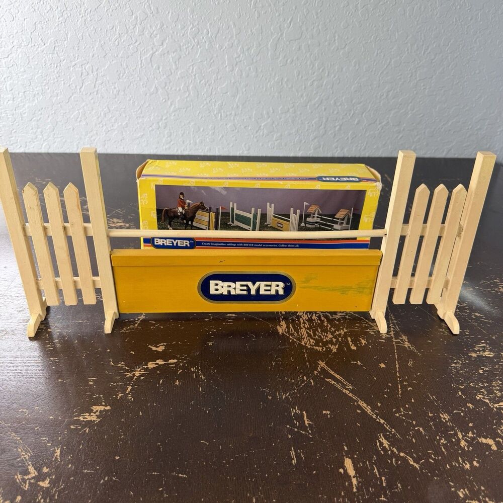 Breyer Panel Jump For Traditional Horses 1994 Retired #7625 Natural Wood Model